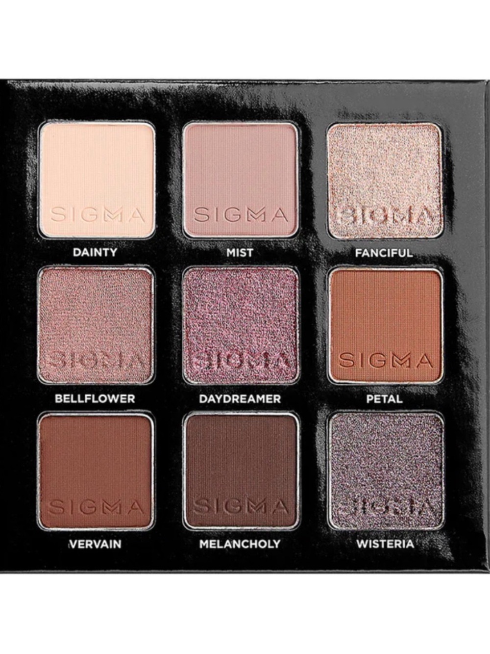 Sigma Beauty Wisteria Eyeshadow Palette — Pink, Mauve & Brown Tones
